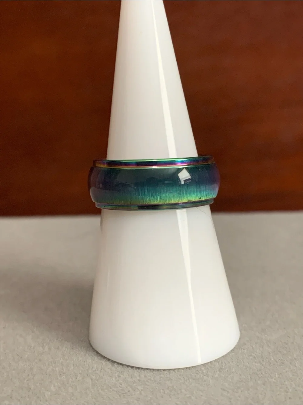 New stainless steel multicolor ring size 12